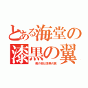 とある海堂の漆黒の翼（  俺の名は漆黒の翼）