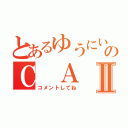 とあるゆうにいのＣ Ａ ＳⅡ（コメントしてね）