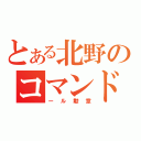 とある北野のコマンド（ール勲章）