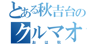 とある秋吉台のクルマオタ達（おは秋）