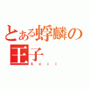 とある蜉麟の王子（ｋｏｊｉ）