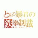 とある暴君の鉄拳制裁（スパーキング）