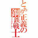 とある正義の鋼鉄戦士（メタルヒーロー）