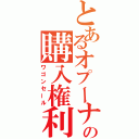 とあるオプーナの購入権利（ワゴンセール）