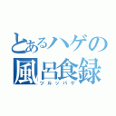 とあるハゲの風呂食録（ツルッパゲ）