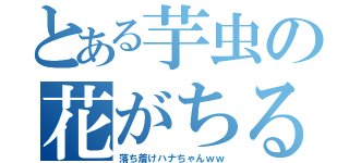 とある芋虫の花がちる（落ち着けハナちゃんｗｗ）