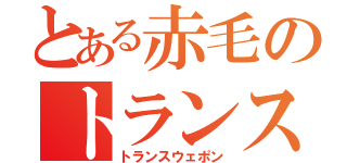 とある赤毛のトランス兵器（トランスウェポン）