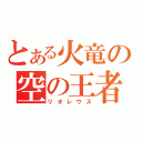 とある火竜の空の王者（リオレウス）