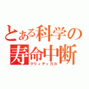 とある科学の寿命中断（クリィティカル）