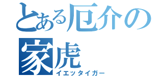 とある厄介の家虎（イエッタイガー）