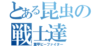 とある昆虫の戦士達（重甲ビーファイター）