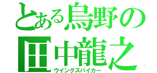 とある烏野の田中龍之介（ウイングスパイカー）