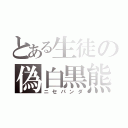 とある生徒の偽白黒熊（ニセパンダ）