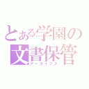 とある学園の文書保管（アーカイブス）