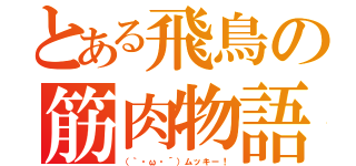 とある飛鳥の筋肉物語（（｀・ω・´）ムッキー！）