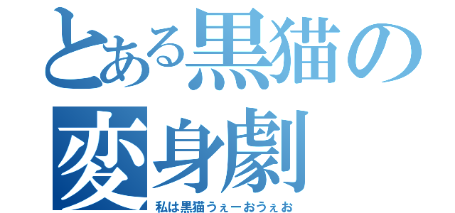 とある黒猫の変身劇（私は黒猫うぇーおうぇお）