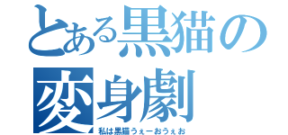 とある黒猫の変身劇（私は黒猫うぇーおうぇお）