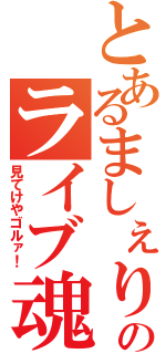 とあるましぇりのライブ魂（見てけやゴルァ！）