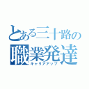 とある三十路の職業発達（キャリアアップ）