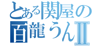 とある関屋の百龍うんちⅡ（）