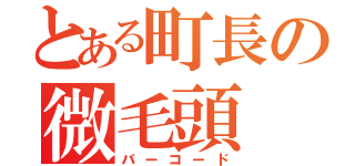 とある町長の微毛頭（バーコード）