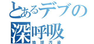 とあるデブの深呼吸（地球汚染）