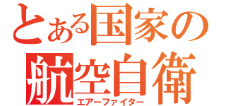 とある国家の航空自衛隊（エアーファイター）