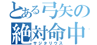 とある弓矢の絶対命中（サジタリウス）