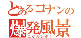 とあるコナンの爆発風景（ニゲルンダ！）