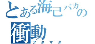 とある海己バカの衝動（フタマタ）