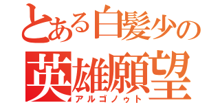 とある白髪少の英雄願望（アルゴノゥト）