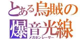 とある烏賊の爆音光線（メガホンレーザー）