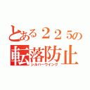 とある２２５の転落防止幌（シルバーウイング）