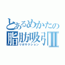 とあるめかたの脂肪吸引Ⅱ（リポサクション）