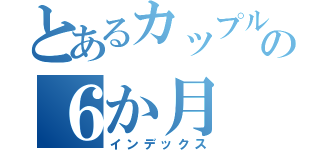 とあるカップルの６か月（インデックス）