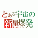 とある宇宙の新星爆発（スーパーノヴァ）