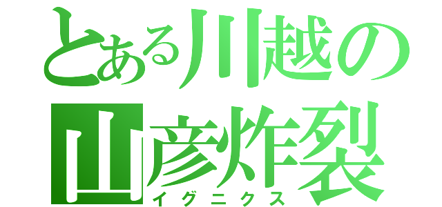 とある川越の山彦炸裂（イグニクス）