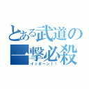 とある武道の一撃必殺（イッポーン！！）