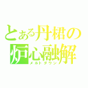 とある丹桾の炉心融解（メルトダウン）