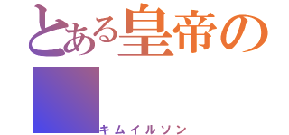 とある皇帝の（キムイルソン）