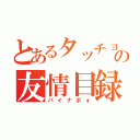 とあるタッチョンの友情目録（パイナポォ）