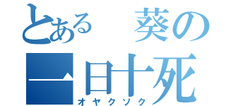 とある 葵の一日十死（オヤクソク）