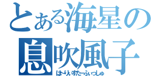 とある海星の息吹風子（は～りぃすたーふぃっしゅ）