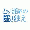 とある瀟洒のお出迎え（と思っていたのか？）