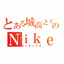 とある城高之王のＮｉｋｅ（インデックス）