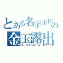 とある名字玉田の金玉露出（ゴールデンボール）