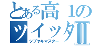 とある高１のツイッターⅡ（ツブヤキマスター）