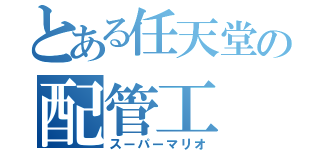 とある任天堂の配管工（スーパーマリオ）