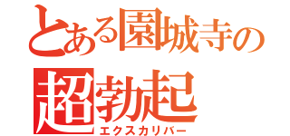 とある園城寺の超勃起（エクスカリバー）