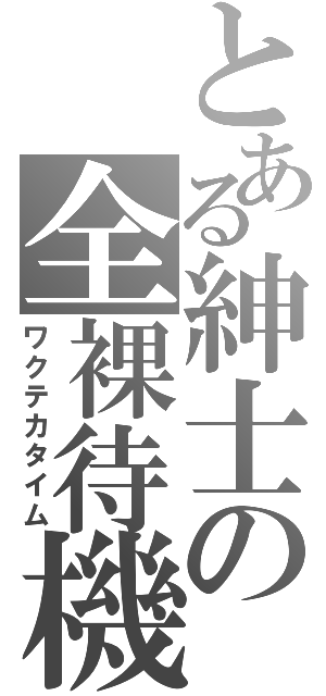 とある紳士の全裸待機（ワクテカタイム）